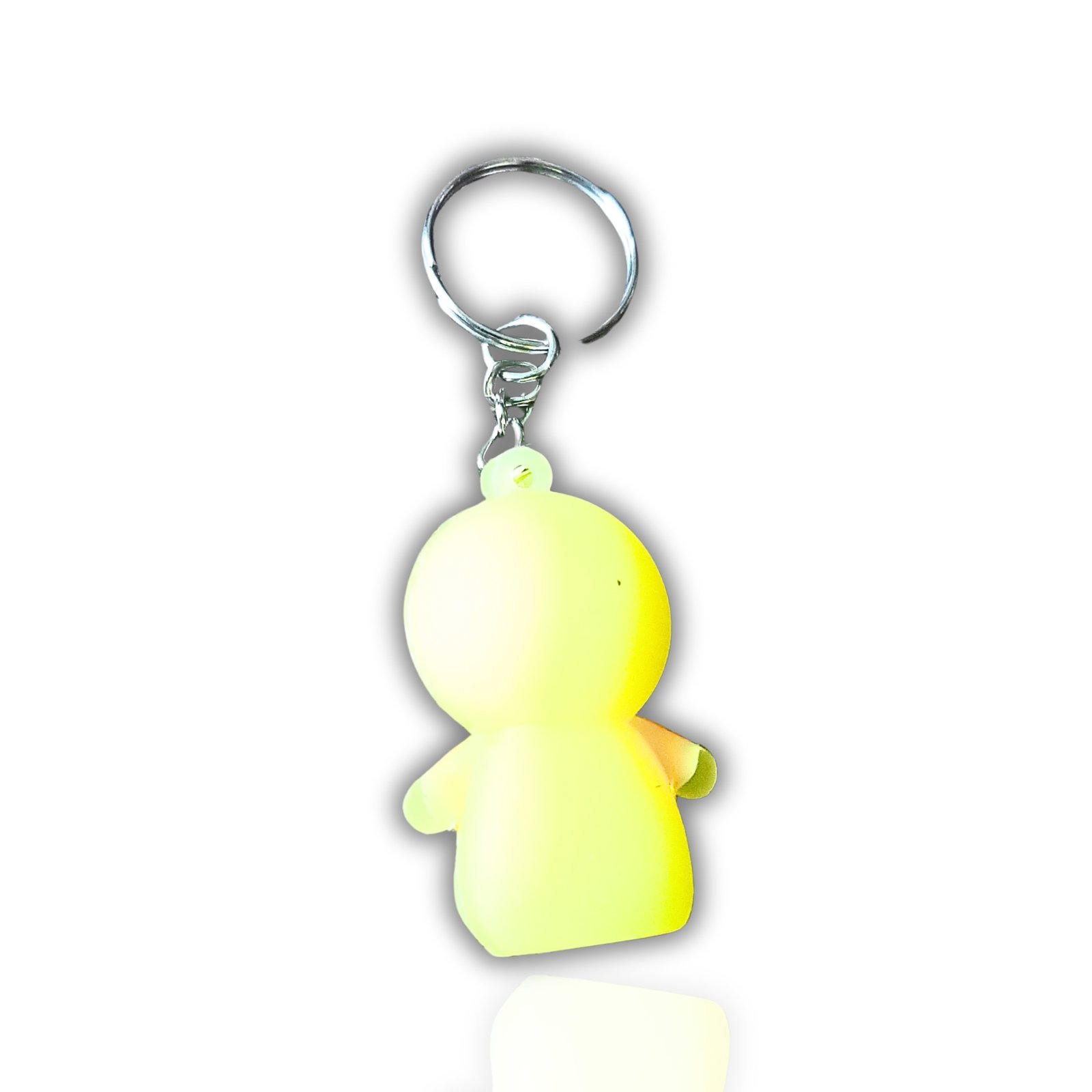 Smiley PVC Rubber Keychain-Back- Sadhya Mart