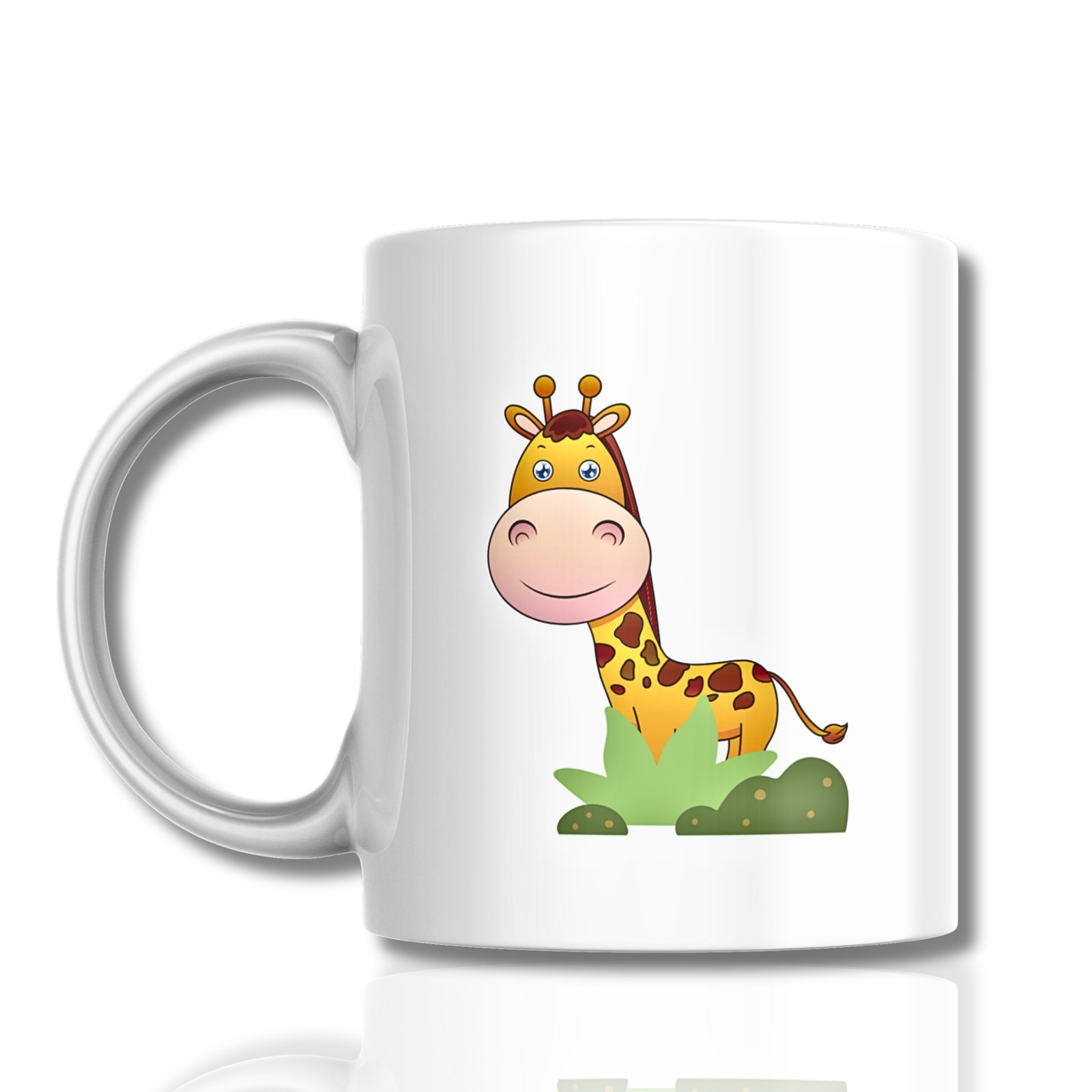 Giraffe Ceramic Mug Front - Sadhya Mart