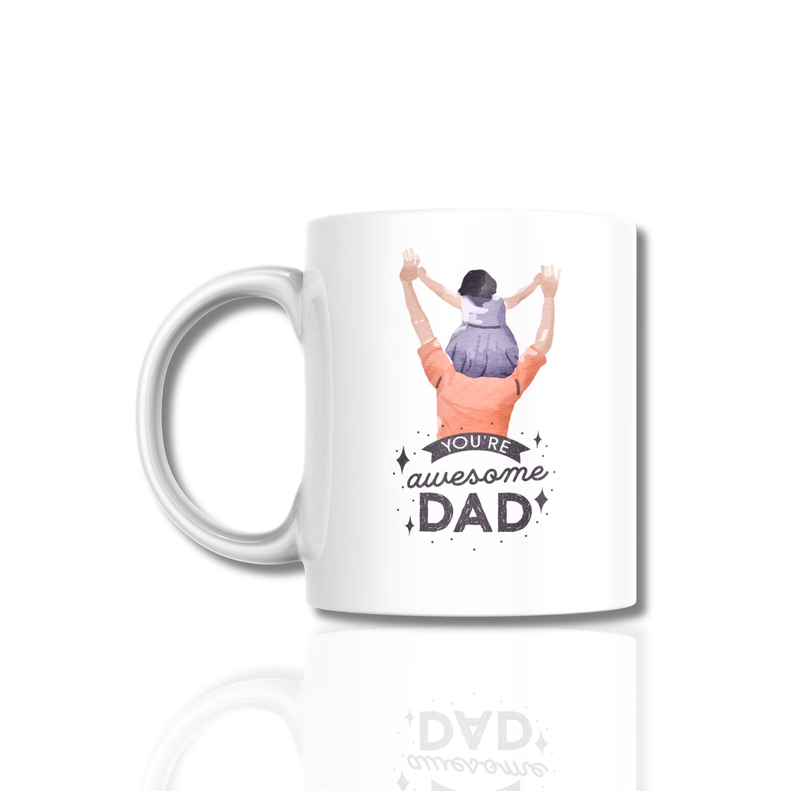 Best Dad Ever Ceramic Mug Front - Sadhya Mart