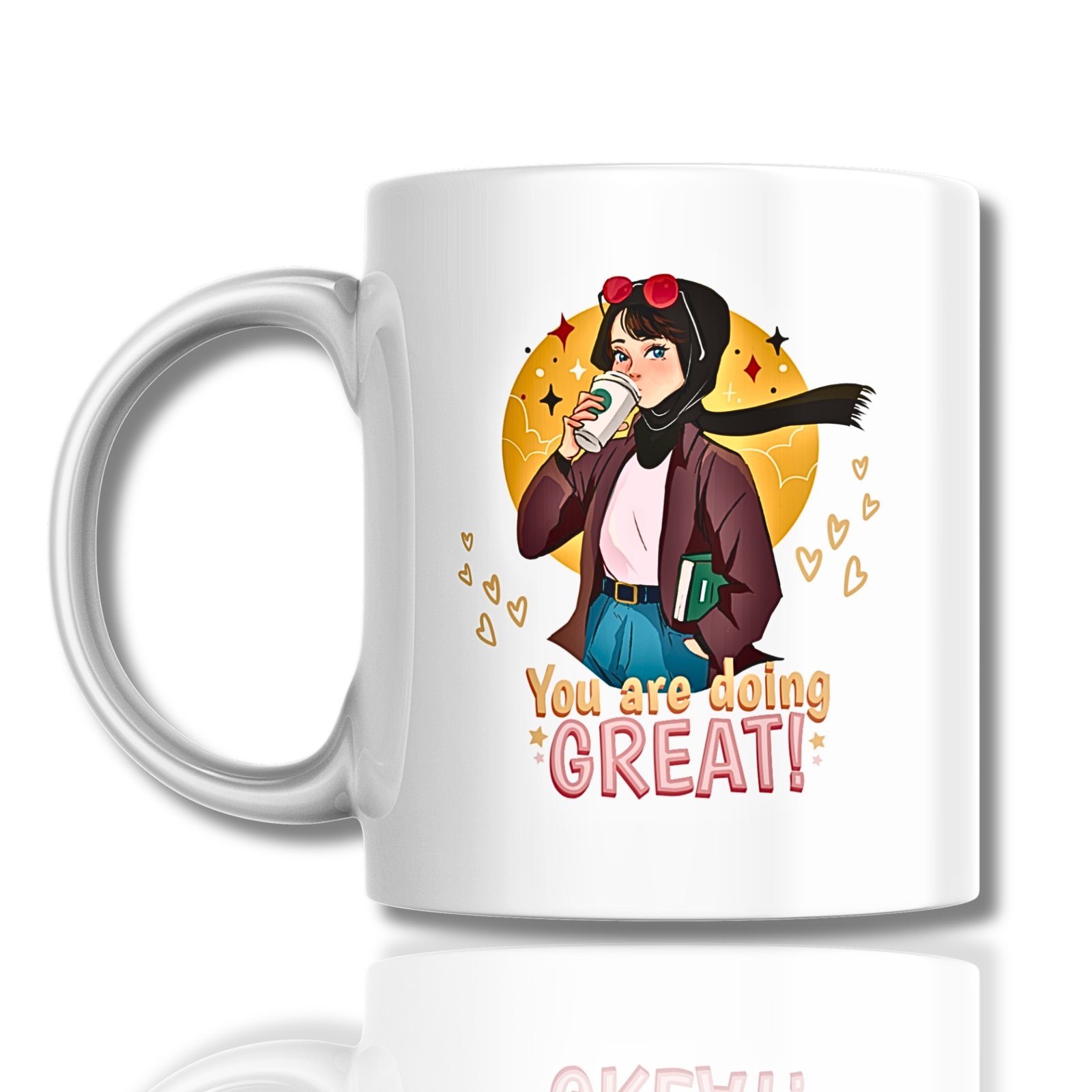 Girl Power Ceramic Mug Front- Sadhya Mart