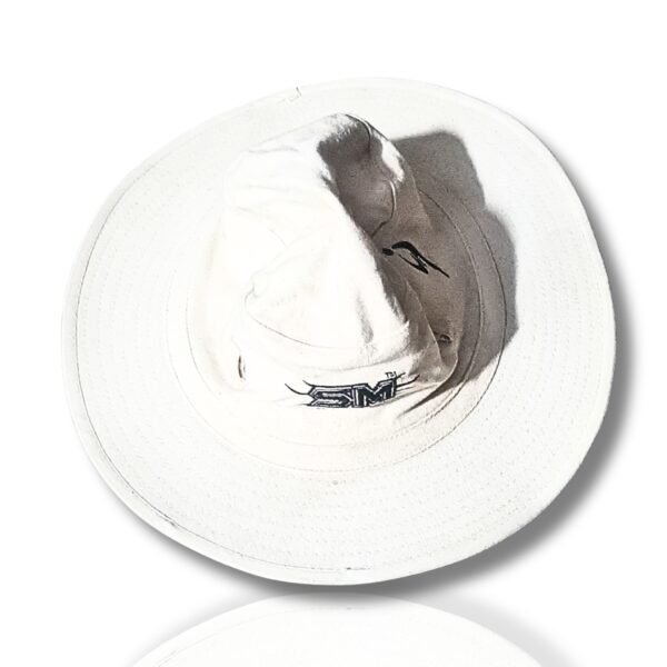 White Cotton Hat Front- Sadhya Mart