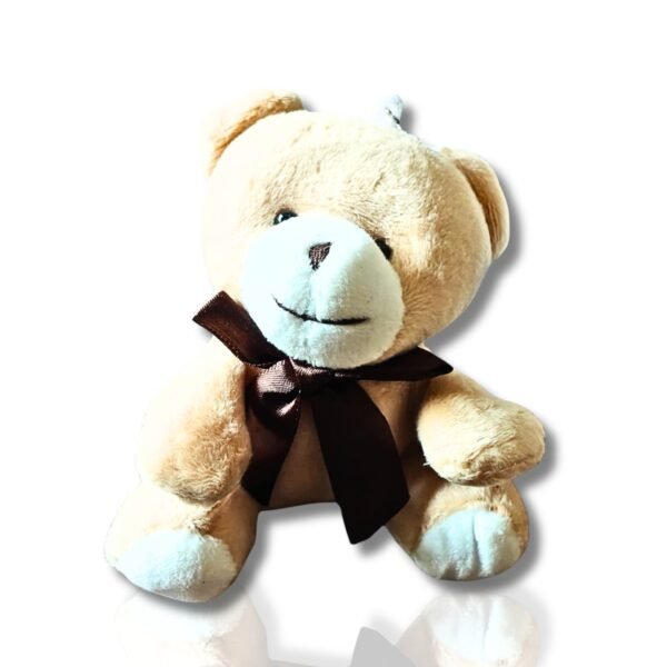 Adorable Peach Teddy Bear Keychain05